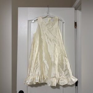 MARBLE Cream Satin Top